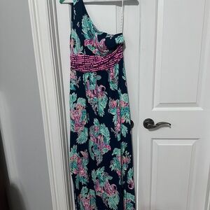 Lilly Pulitzer Maxi Dress One Shoulder